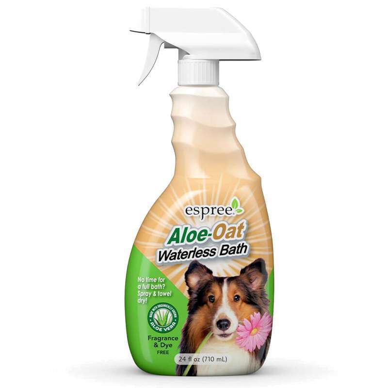 Espree (Эспри) Aloe-Oat Waterless Bath - Гипоаллергенный спрей для экспресс очистки чувствительной кожи и шерсти собак (710 мл) в E-ZOO