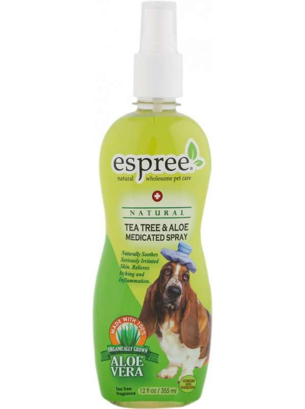 Espree (Эспри) Tea Tree & Aloe Medicated Spray - Успокаивающий спрей с ароматом чайного дерева для собак с проблемной кожей (355 мл) в E-ZOO