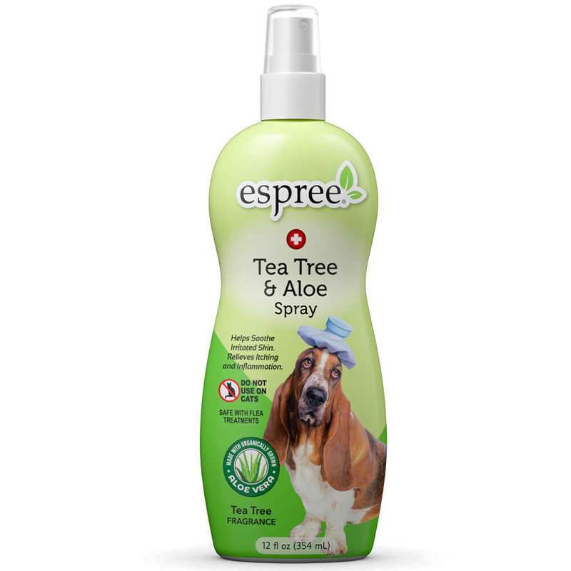 Espree (Эспри) Tea Tree & Aloe Medicated Spray - Успокаивающий спрей с ароматом чайного дерева для собак с проблемной кожей (355 мл) в E-ZOO