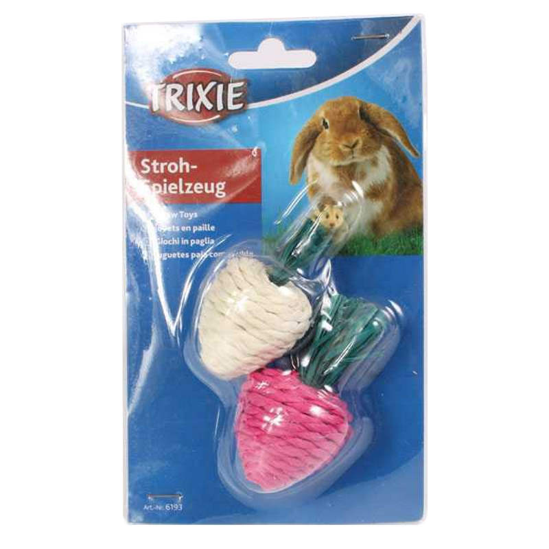 Trixie (Трикси) Set of Straw Toys - Набор игрушек для грызунов (8 см) в E-ZOO