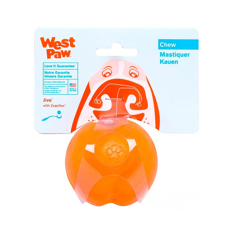 West Paw (Вест Пау) Jive Dog Ball - Игрушка супер-мяч для собак (6 см) в E-ZOO