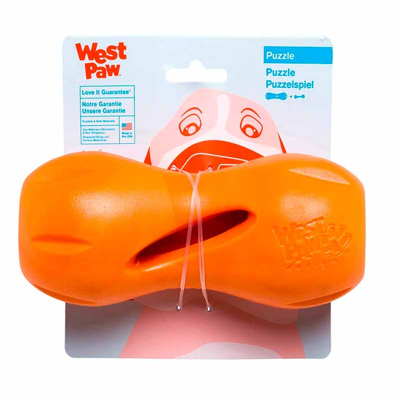West Paw (Вест Пау) Qwizl Treat Toy - Игрушка Квизл для собак (14 см) в E-ZOO