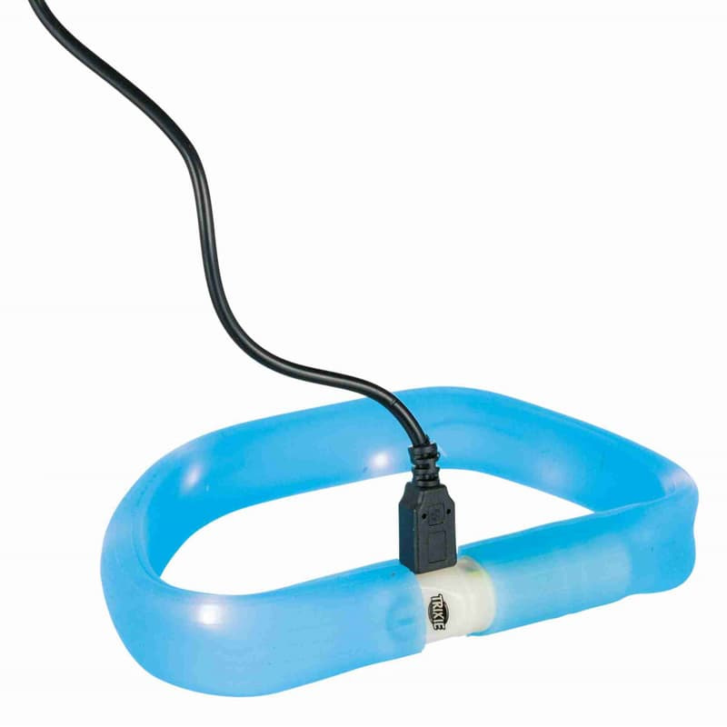 Trixie (Трикси) Flash Light Band USB - Светящийся ошейник для собак (M-L) в E-ZOO