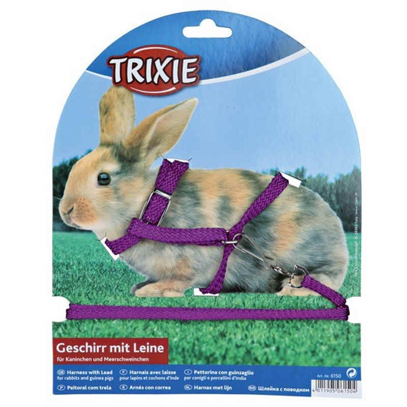 Trixie (Тріксі) Rabbit Harness with Leash - Шлейка з повідцем для кроликів (25-44 см) в E-ZOO