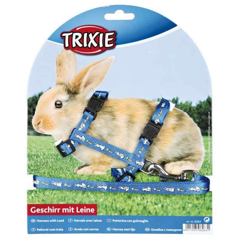 Trixie (Тріксі) Rabbit Harness with Leash - Шлейка з повідцем для кроликів з малюнком (25-44 см / 10 мм) в E-ZOO
