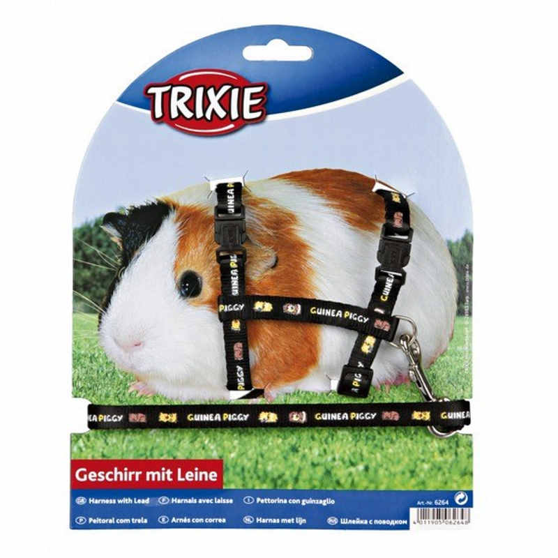Trixie (Тріксі) Guinea Pig Harness - Шлейка з повідцем для морської свинки (21-35 см / 10 мм) в E-ZOO