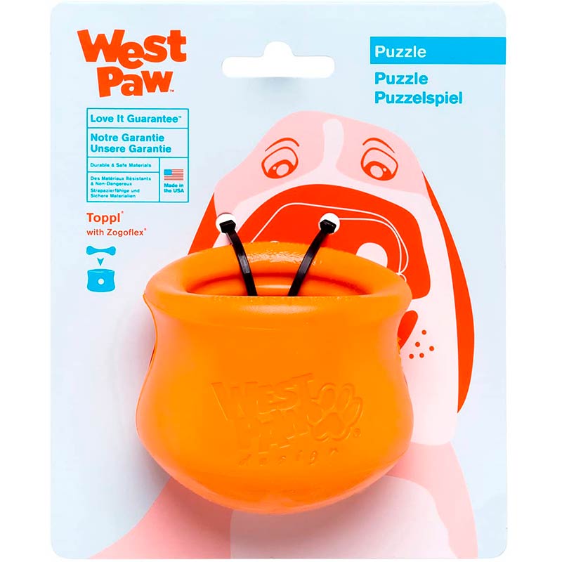 West Paw (Вест Пау) Toppl Treat Toy - Игрушка для лакомств для собак (10 см) в E-ZOO