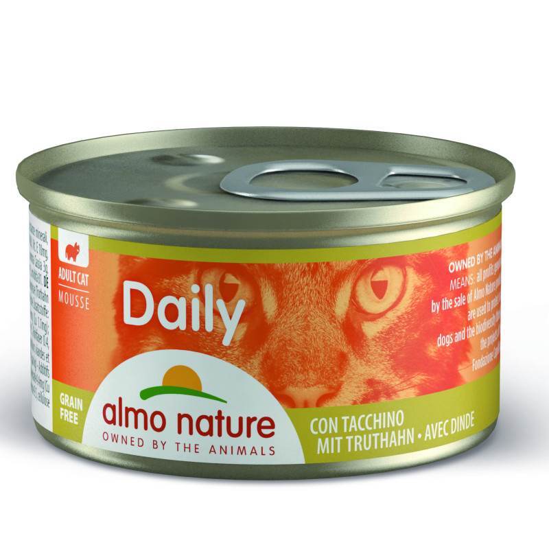 Almo Nature (Альмо Натюр) Daily Menu Cat - Консервированный корм "Мусс с индейкой" для кошек (85 г) в E-ZOO