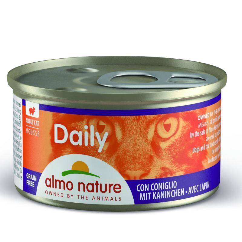 Almo Nature (Альмо Натюр) Daily Menu Cat - Консервированный корм "Мусс с кроликом" для кошек (85 г) в E-ZOO