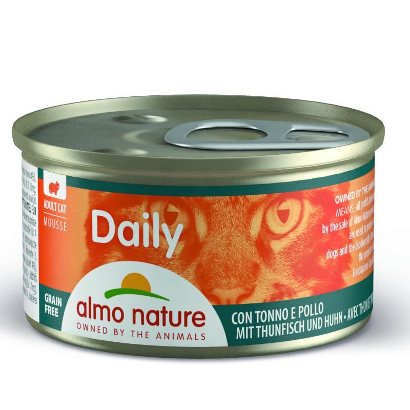 Almo Nature (Альмо Натюр) Daily Menu Cat - Консервований корм "Мус з тунцем і куркою" для котів (85 г) в E-ZOO