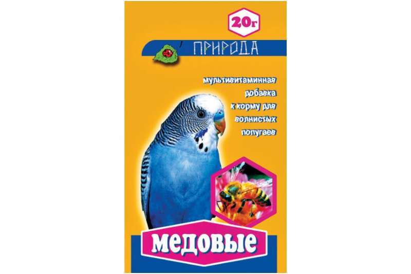 ТМ "Природа" Вітаміни "Медові" для хвилястих папуг (20 г) в E-ZOO