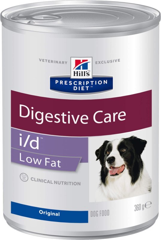 Hill's (Хиллс) Wet PD Canine i/d Digestive Care Low Fat (ActivBiome+) - Консервированный корм-диета со свининой и индейкой для собак при расстройствах пищеварения (360 г) в E-ZOO