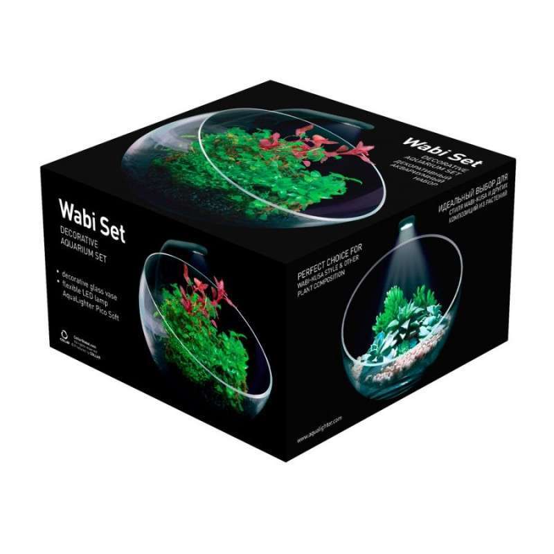 Collar (Коллар) Wabi Set - Декоративный аквариумный набор для выращивания суккулент и других растений (17,5х17,5х15 см) в E-ZOO