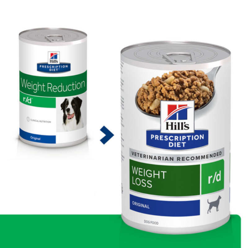 Hill's (Хиллс) Wet PD Canine r/d Weight Loss (Weight Reduction) - Консервированный корм-диета со свининой для собак для поддержания контроля веса (350 г) в E-ZOO
