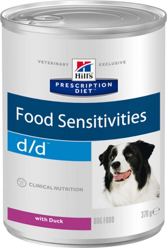 Hill's (Хиллс) Wet PD Canine d/d Duck- Консервированный корм-диета с уткой для собак при аллергии (370 г) в E-ZOO