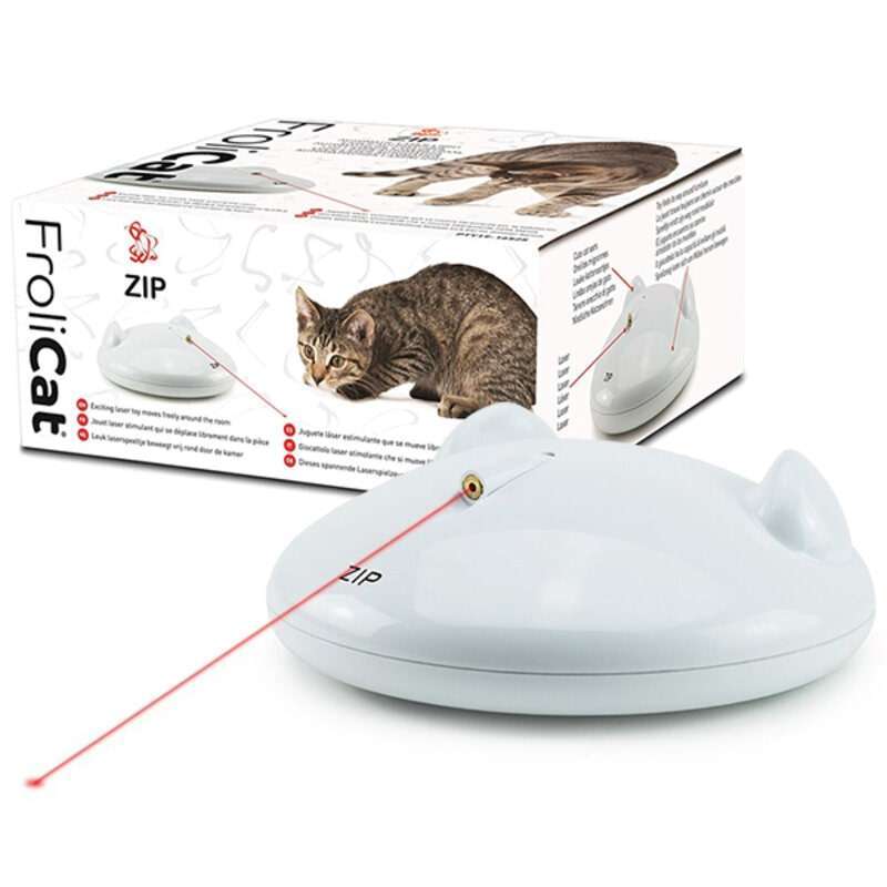 PetSafe (ПетСейф) FroliCat Zip Laser - Интерактивная лазерная игрушка для котов всех возрастов (15х15х5,5 см) в E-ZOO