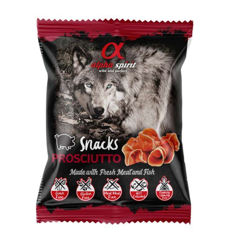 Alpha Spirit (Альфа Спирит) Snacks Prosciutto - Полувлажное лакомство с прошутто для собак (50 г) в E-ZOO