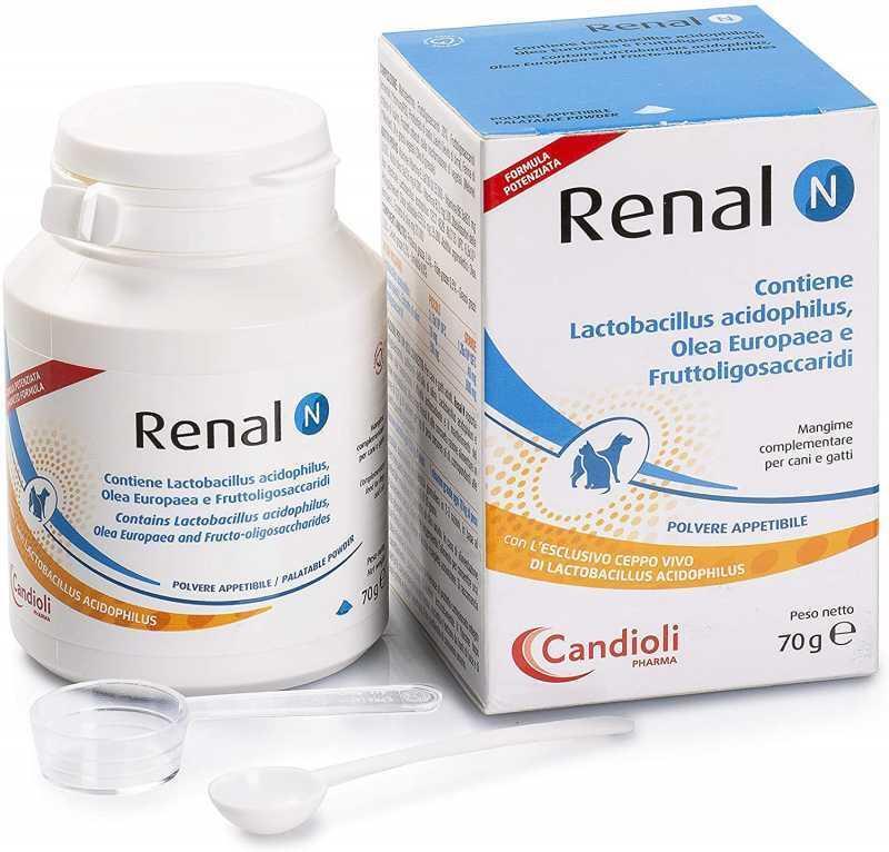 Candioli (Кандиоли) Renal N - Средство Ренал Н для лечения взрослых собак и котов при почечной недостаточности (70 г /порошок) в E-ZOO
