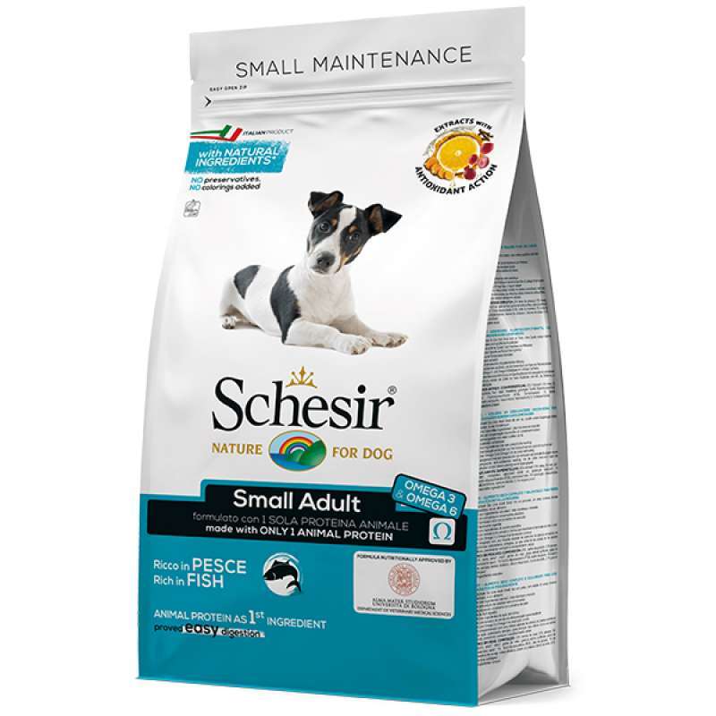 Schesir (Шезир) Dog Small Adult Fish - Сухой монопротеиновый корм с рыбой для взрослых собак малых пород (2 кг) в E-ZOO