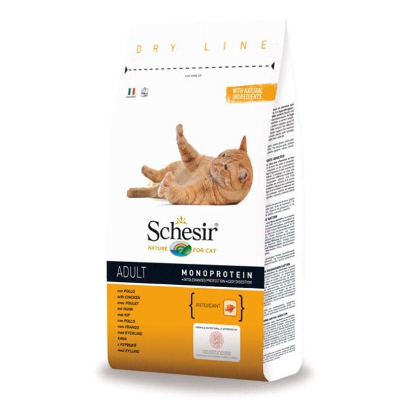 Schesir (Шезір) Cat Adult Chicken - Сухий монопротеїновий корм з куркою для дорослих котів (1,5 кг) в E-ZOO