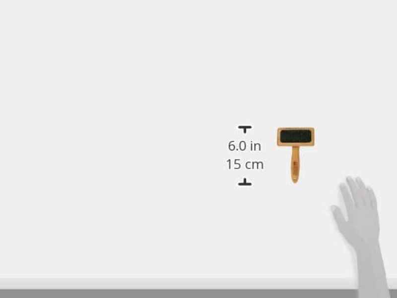 Bamboo Groom (Бембу Грум) Soft Slicker Brush - Бамбукова щітка-пуходерка з м’якими зубцями для всіх типів шерсті (Medium) в E-ZOO