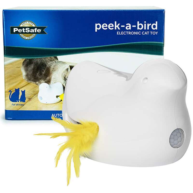 PetSafe (ПетСейф) Peek-a-Bird Electronic Cat Toy - Інтерактивна іграшка для котів Пташка (10х15,6х12 см) в E-ZOO