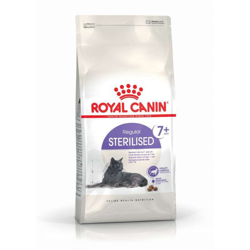 Royal Canin (Роял Канин) Sterilised 7+ - Сухой полнорационный корм с птицей для котов и кошек после стерилизации старше 7 лет