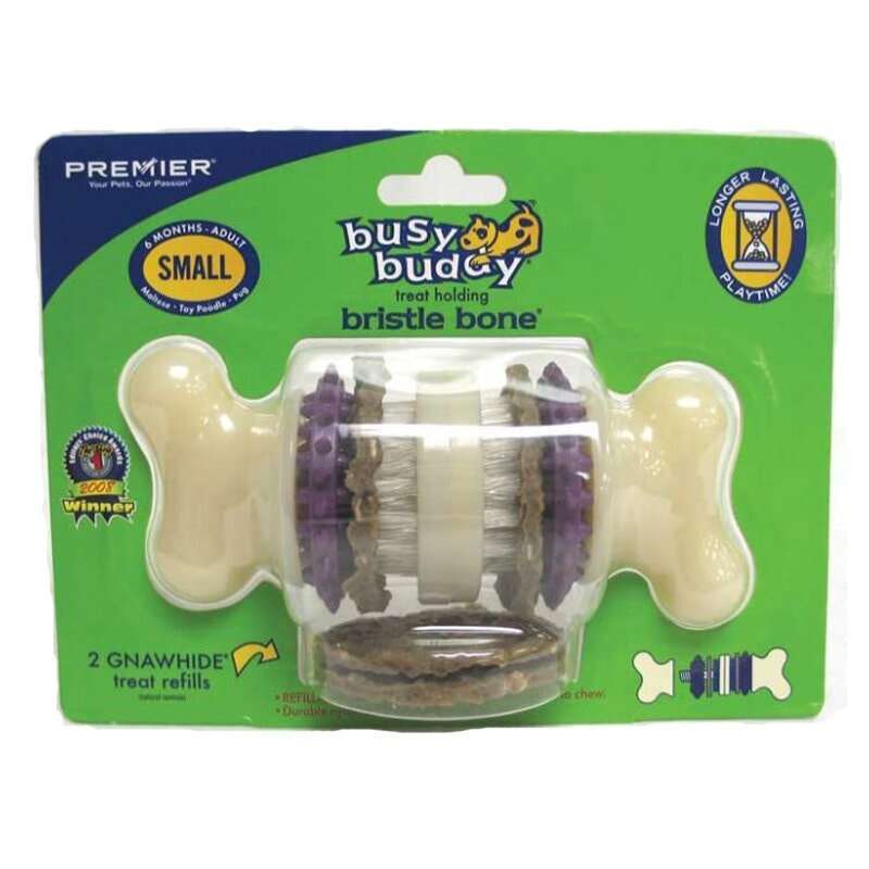 Premier (Премиер) Bristle Bone - Суперпрочная игрушка - лакомство для собак в виде косточки (M) в E-ZOO