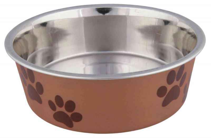 Trixie (Тріксі) Stainless Steel Bowl - Миска металева з пластиковим покриттям (300 мл) в E-ZOO