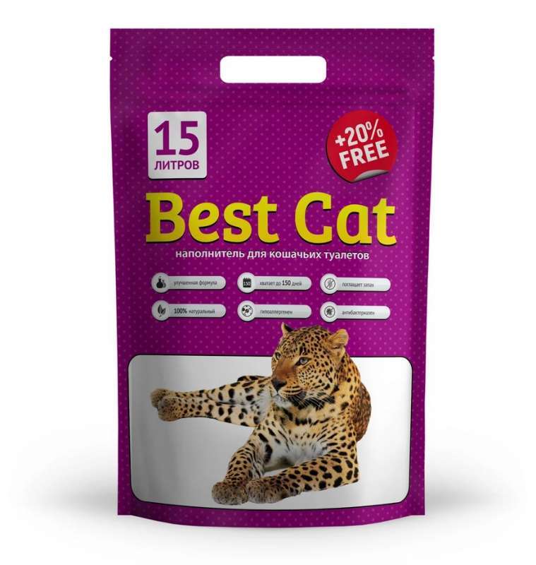 Best Cat (Бест Кет) Purple Lawender - Наповнювач силікагелевий для котячого туалету (7,2 л) в E-ZOO
