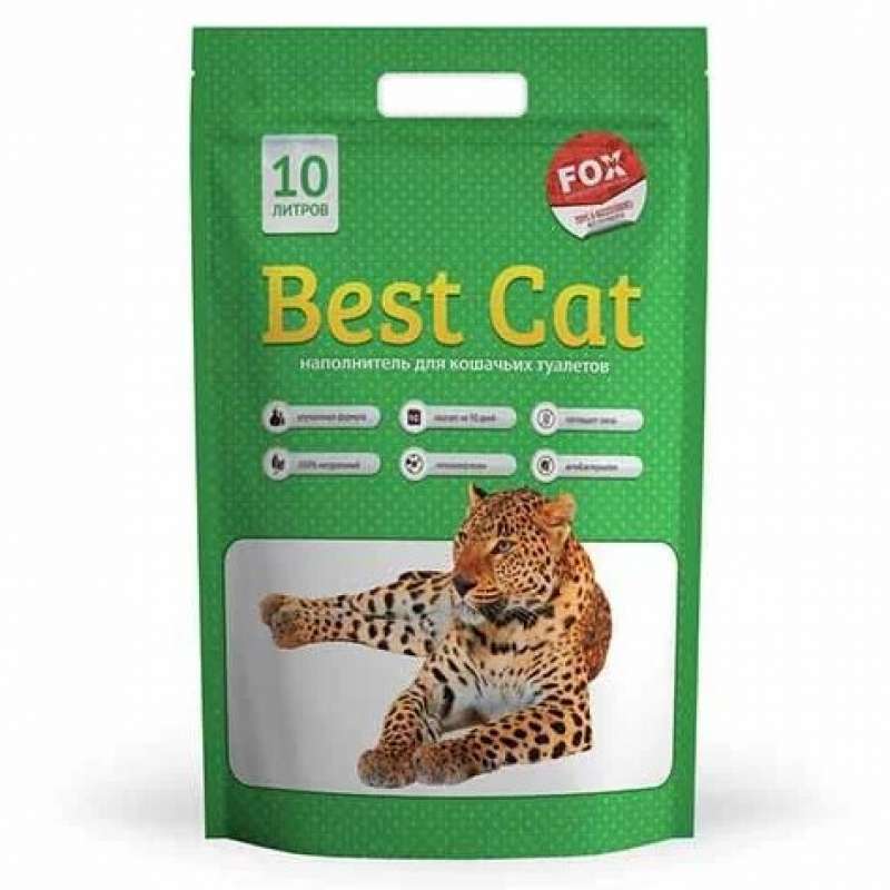 Best Cat (Бест Кэт) Green Apple - Наполнитель силикагелевый для кошачьего туалета (15 л) в E-ZOO