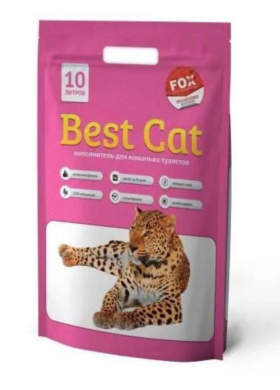 Best Cat (Бест Кэт) Pink Flowers - Наполнитель силикагелевый для кошачьего туалета (15 л) в E-ZOO