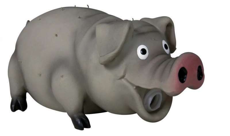 Trixie (Тріксі) Bristle Pig - Іграшка Свинка з щетиною для собак, з пищалкою (21 см) в E-ZOO