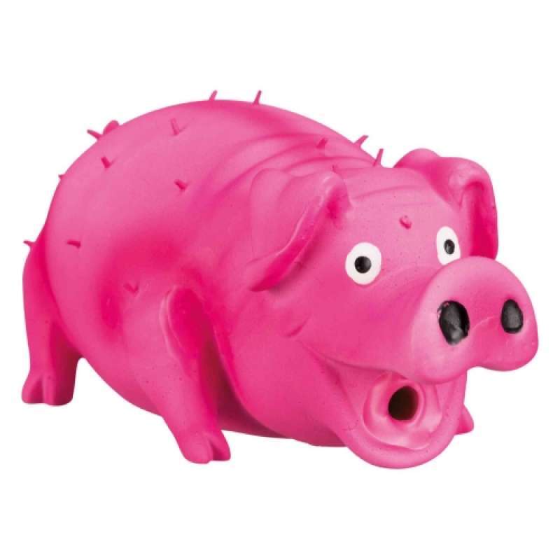 Trixie (Трикси) Bristle Pig - Игрушка Свинка со щетиной для собак, с пищалкой (21 см) в E-ZOO