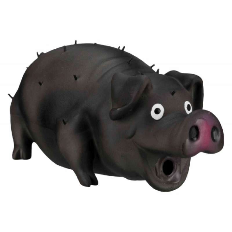 Trixie (Трикси) Bristle Pig - Игрушка Свинка со щетиной для собак, с пищалкой (21 см) в E-ZOO