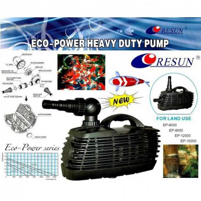Resun (Ресан) Pump ЕР - Помпа для ставків і фонтанів (EP-8000) в E-ZOO