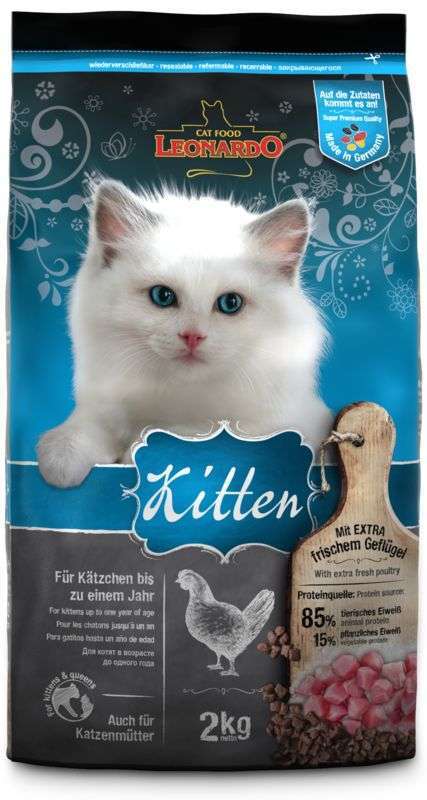 Leonardo (Леонардо) Kitten - Сухой корм с домашней птицей для котят (7,5 кг) в E-ZOO