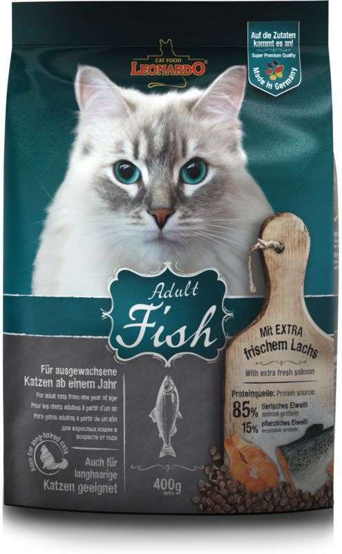 Leonardo (Леонардо) Adult Fish - Сухой корм с рыбой для котов (7,5 кг) в E-ZOO