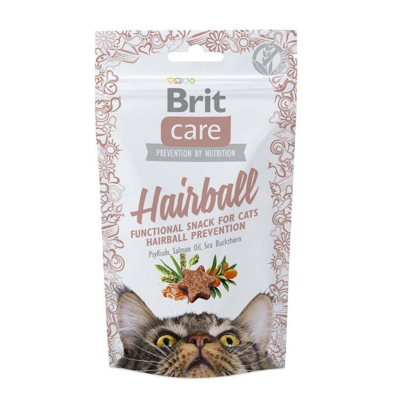 Brit Care (Бріт Кеа) Cat Functional Snack Hairball – Функціональні ласощі для виведення шерсті зі шлунка з качкою для дорослих котів (50 г) в E-ZOO