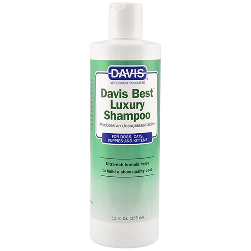 Davis (Дэвис) Best Luxury Shampoo - Шампунь-концентрат для блеска шерсти у собак и котов (355 мл) в E-ZOO