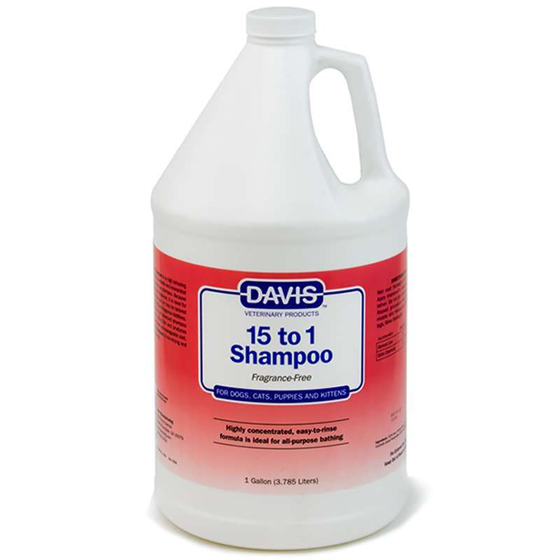 Davis (Дэвис) 15 to 1 Shampoo Fragrance-Free - Шампунь-концентрат без запаха для собак, котов и их малышей (3,8 л) в E-ZOO
