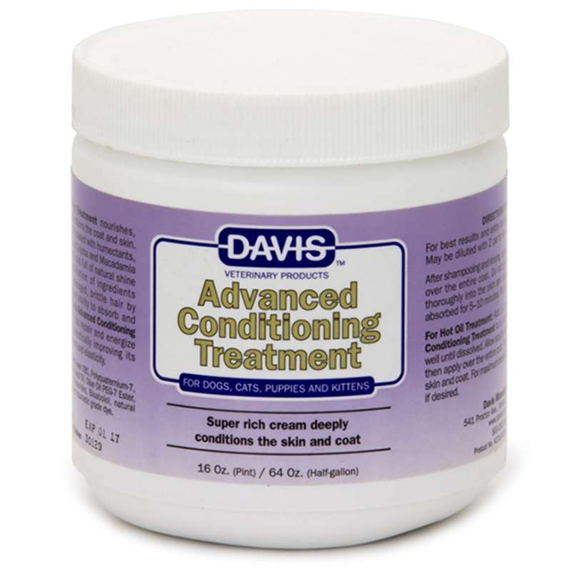 Davis (Дэвис) Advanced Conditioning Treatment - Кондиционер с маслом макадамии, жожоба, оливковым для собак и котов (454 мл) в E-ZOO