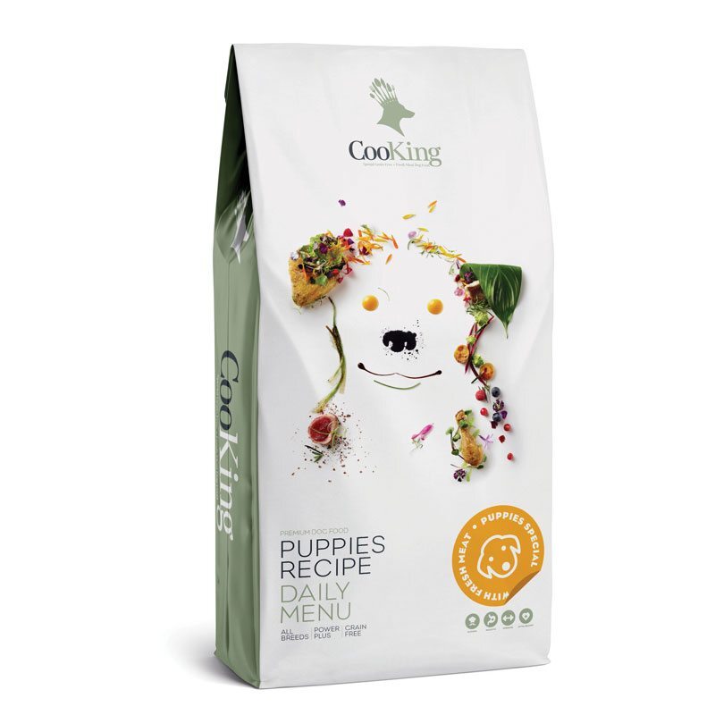 CooKing (КуКин) Puppies Recipe - Cухой корм со свежим мясом курицы для щенков всех пород (2 кг) в E-ZOO