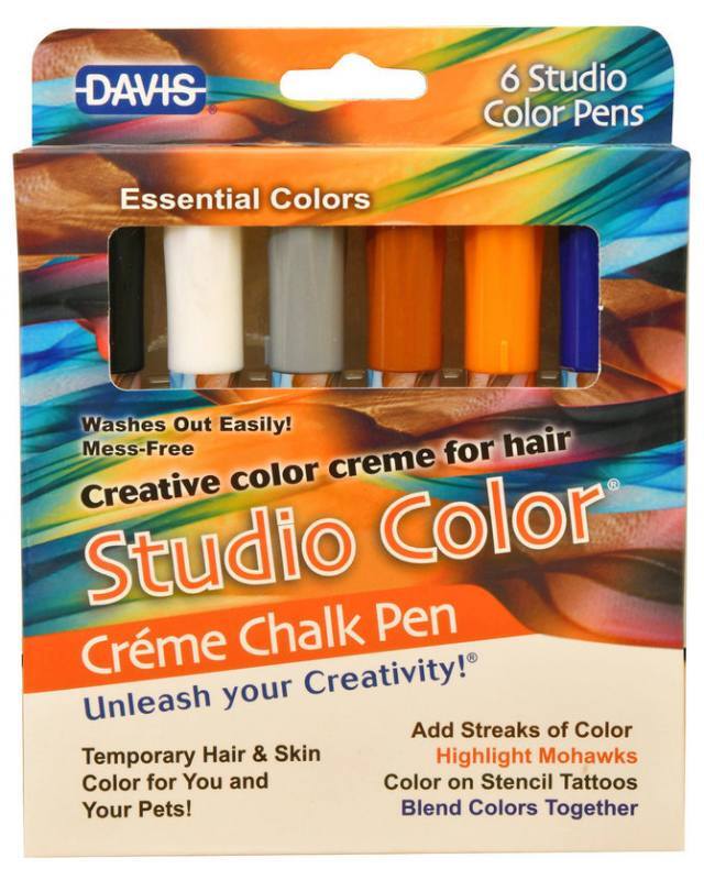Davis (Девіс) Essential Colors - Фарбувальна крейда основних кольорів для шерсті і шкіри собак і котів (13 см) в E-ZOO