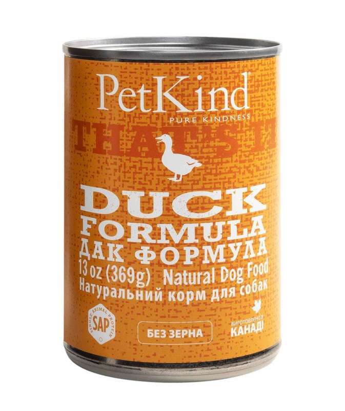 PetKind (ПетКайнд) Duck Formula - Конервированный корм с уткой для собак всех пород и возрастов (паштет) (369 г) в E-ZOO