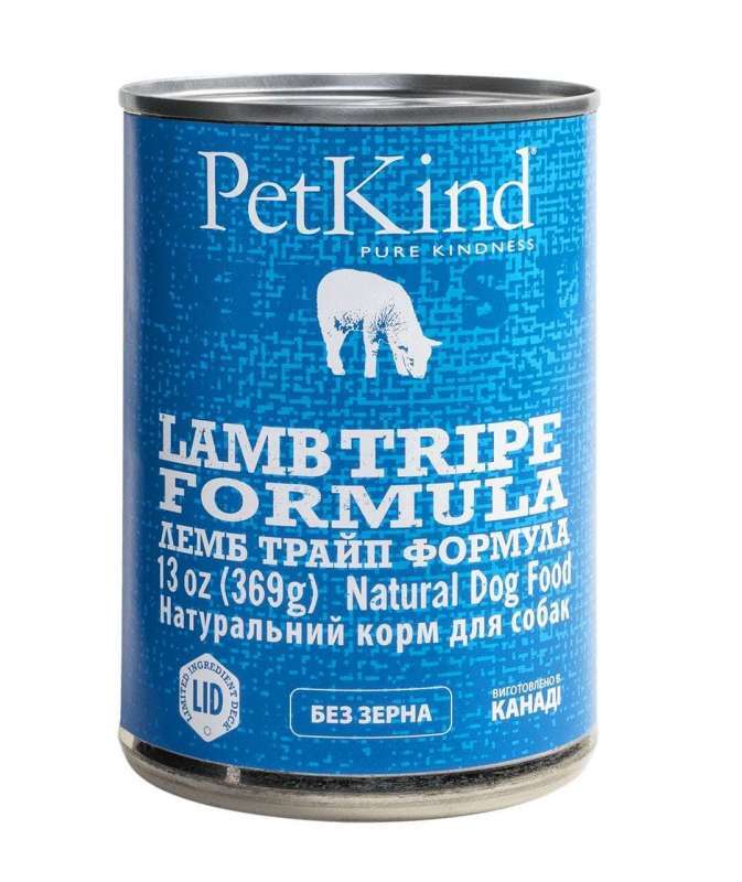 PetKind (ПетКайнд) Lamb Tripe Formula - Консервований корм з ягням, індичкою і рубцем для собак всіх порід і вікових груп (паштет) (369 г) в E-ZOO