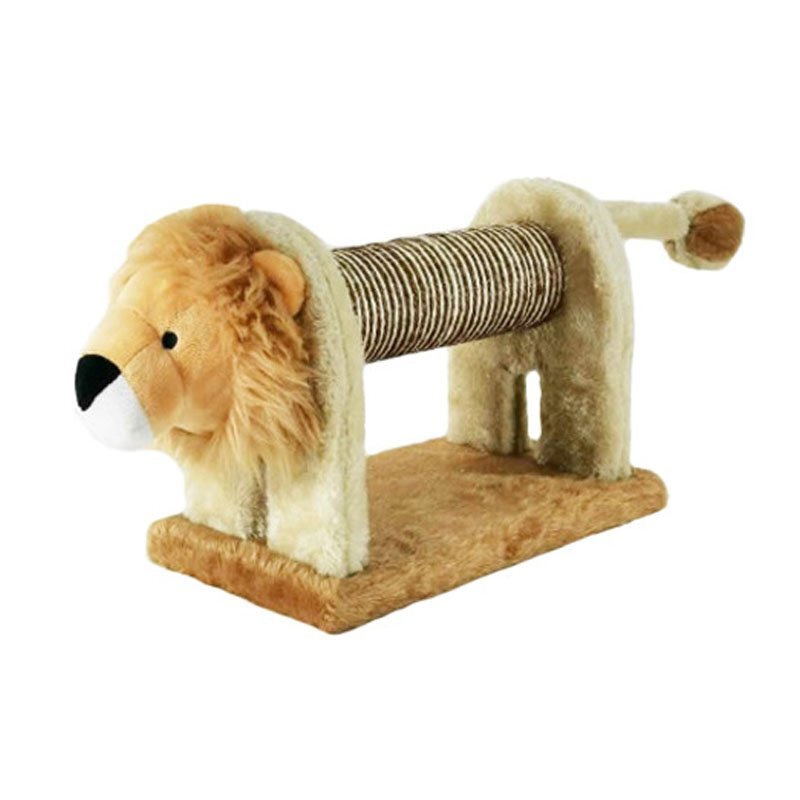 AnimAll (ЭнимАлл) Когтеточка напольная в виде льва для кошек (38х32х38 см) в E-ZOO