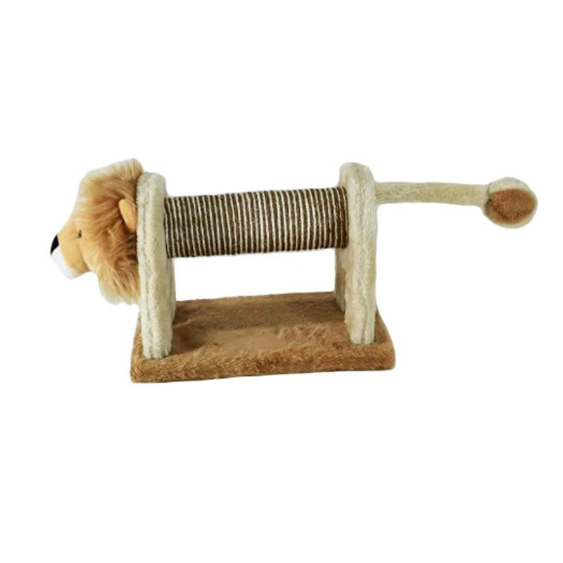 AnimAll (ЕнімАлл) Кігтеточка підлогова у вигляді лева для котів (38х32х38 см) в E-ZOO