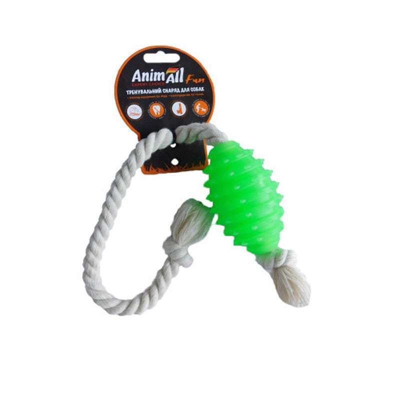 AnimAll (ЭнимАлл) Fun - Игрушка граната с канатом для собак (8 см) в E-ZOO