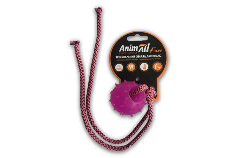 AnimAll (ЕнімАлл) Fun - Іграшка куля з канатом для собак (4 см) в E-ZOO